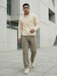 Men's Sweatshirt - Ecru OZONEE JS/HH016/1