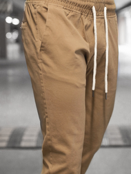 Men's Chino Joggers - Camel OZONEE JB/JP1145/10