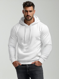 Men's Hoodie - White OZONEE JS/2009Z 