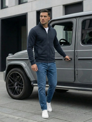 Men's Sweatshirt - Navy blue OZONEE JS/2002