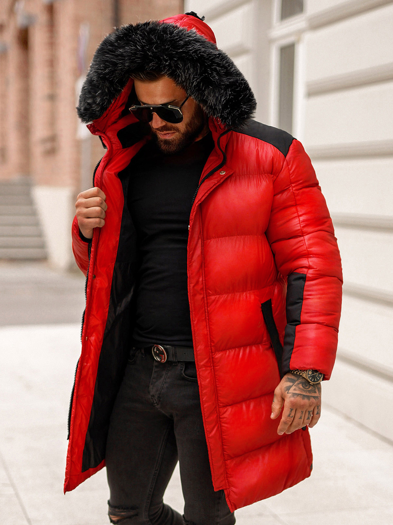 Men's Winter Jacket - Red OZONEE O/M800Z