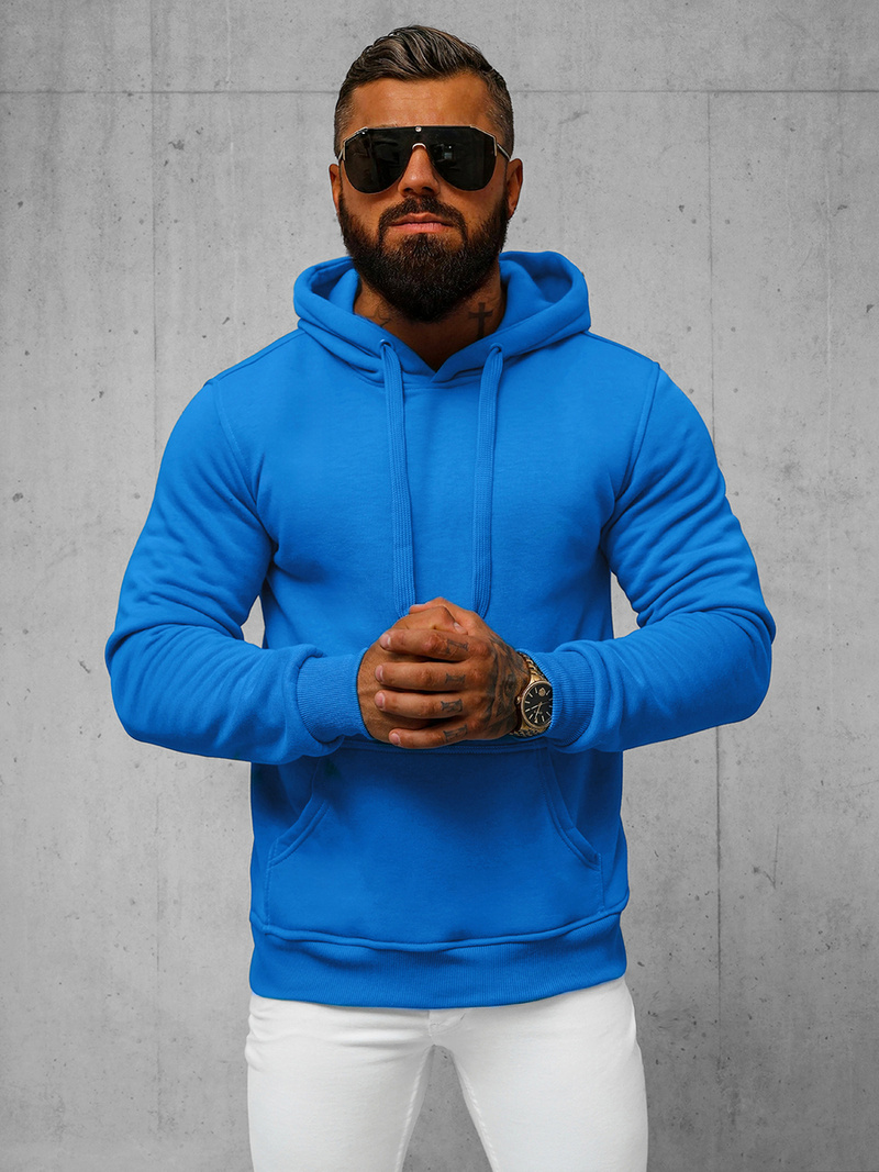 Men's Hoodie - Blue OZONEE JS/2009Z