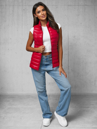 Women's Gilet - Red OZONEE JS/16M9153/270Z