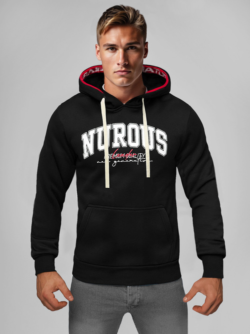 Men's Hoodie - Black OZONEE O/TT30510