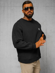 Sweatshirt - Black OZONEE O/SWE23049Z