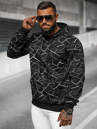 Men's Hoodie - Black OZONEE JS/8B1235/3