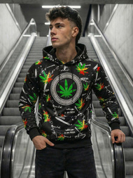 Men's Hoodie - Black OZONEE O/B269Z