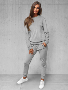 Women's Velour Tracksuit Set - Grey OZONEE O/8C1173/2Z