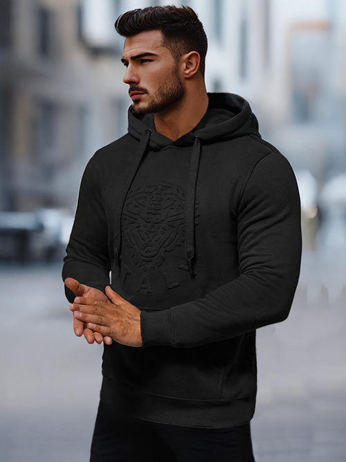 Men's Hoodie - Black OZONEE NB/MF2012Z