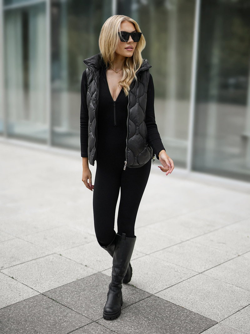 Women's Gilet - Black OZONEE JS/5M3235/392B