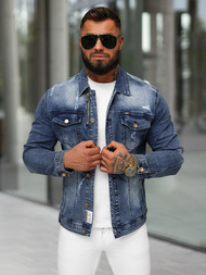 Men's Denim Jacket - Dark Blue OZONEE NB/MJ522BS