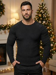 Men's Jumper - Black OZONEE L/2500Z