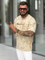 Men's T-shirt - Beige OZONEE O/YN2/621