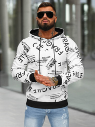 Men's Hoodie - White OZONEE JS/8B1255/1