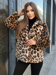 Women's Jacket - Beige/Brown OZONEE JS/61M8500/158Z