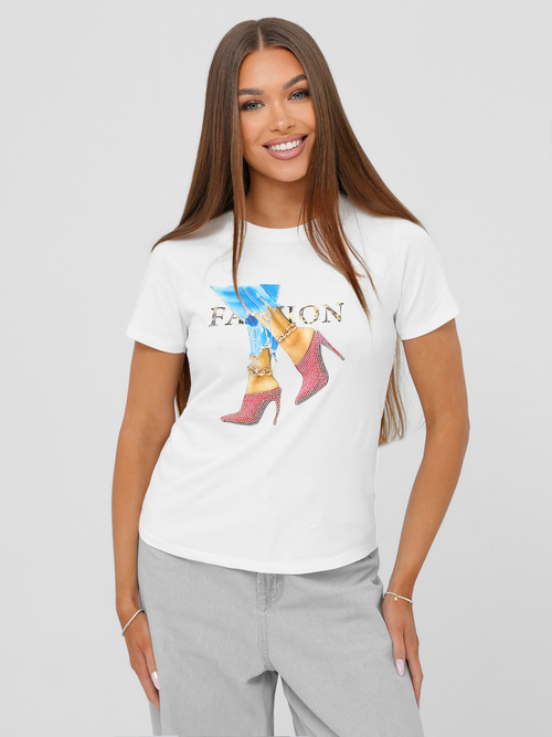 Women's T-shirt - White OZONEE JS/96T690/1