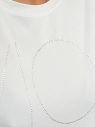 Women's T-shirt - White OZONEE JS/YJ77841