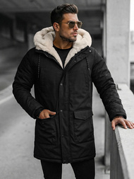 Men's Winter Jacket - Black OZONEE JS/5M120/392Z