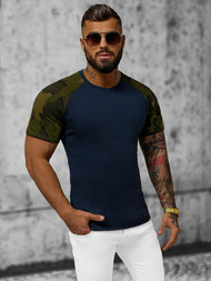 Men's T-shirt - Navy Blue-Camo OZONEE JS/8T82/7Z