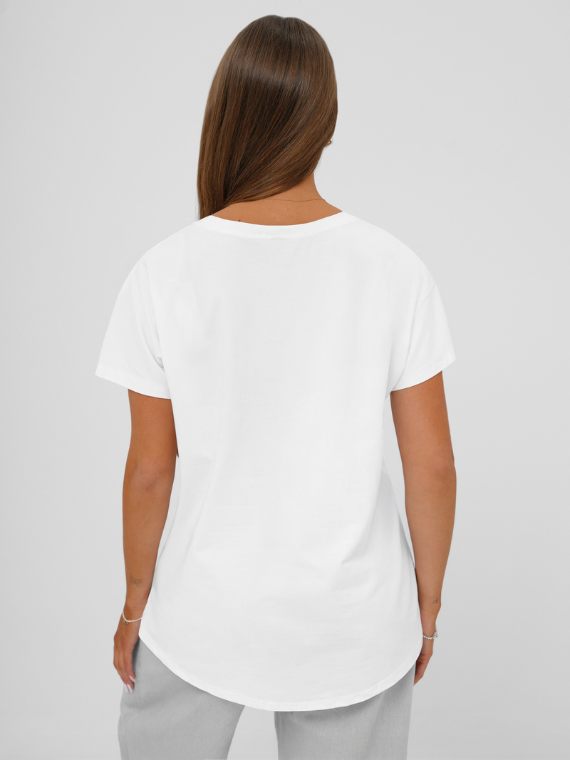 Women's T-shirt - White OZONEE JS/95T2566/1