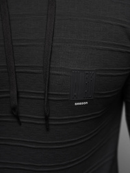 Men's Hoodie - Black OZONEE O/TB2272