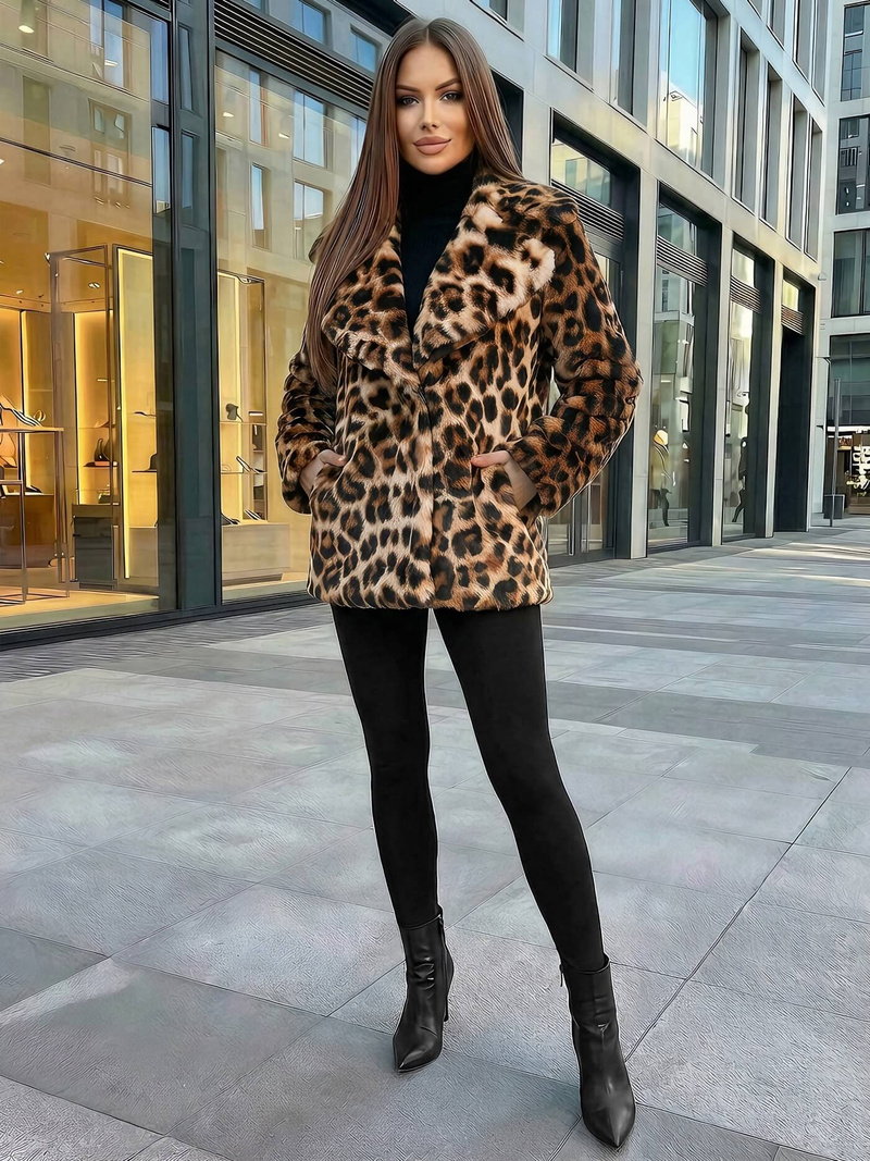 Women's Jacket - Beige/Brown OZONEE JS/61M8500/158Z