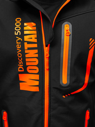 Men's Softshell Jacket - black and orange OZONEE JS/HH026/1
