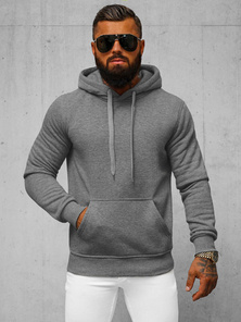 Men's Hoodie - Dark Grey OZONEE JS/2009Z