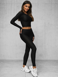 Two-piece tracksuit set Black OZONEE O/22060Z