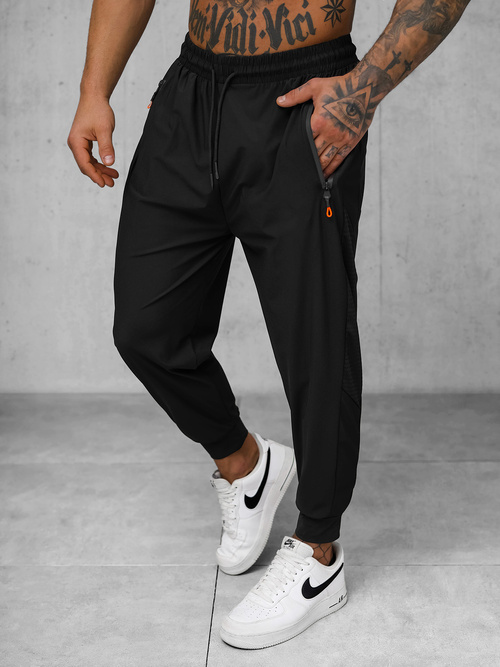Men's sports trousers - black OZONEE JS/12K1805/3