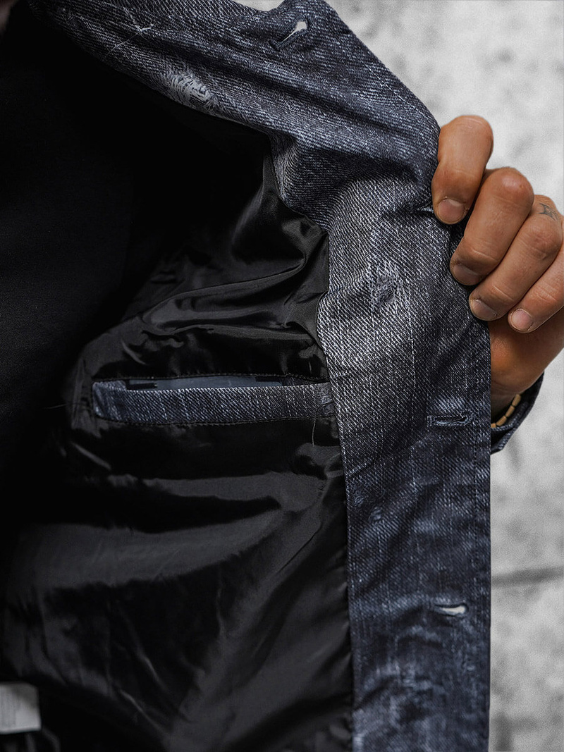 Men's Jacket - Navy Blue OZONEE O/3A178