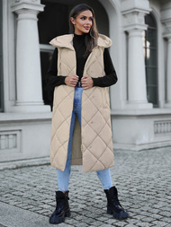 Women's Gilet - Beige OZONEE JS/5M3165/62Z