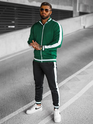 Men's Tracksuit - Green-Black OZONEE JS/8C99/22BZ
