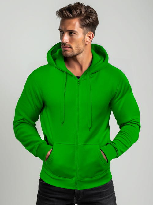 Men's Hoodie - Green OZONEE JS/2008