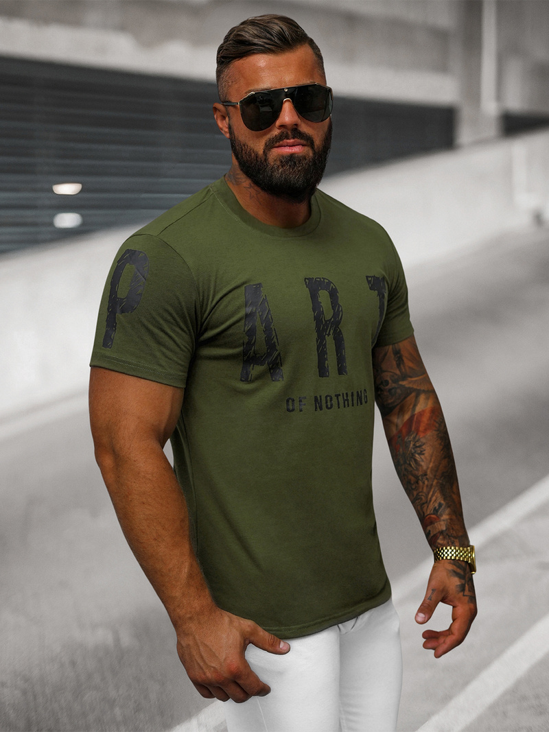 Men's T-shirt - Green OZONEE O/8T1263/29