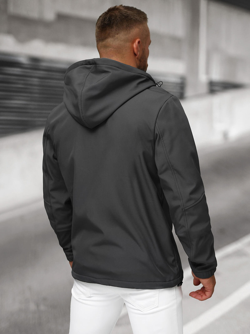 Men's Softshell Jacket - Dark Grey OZONEE JS/27B6523/5