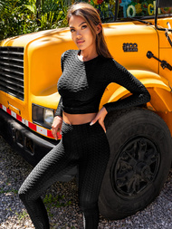 Two-piece tracksuit set Black OZONEE O/22060Z