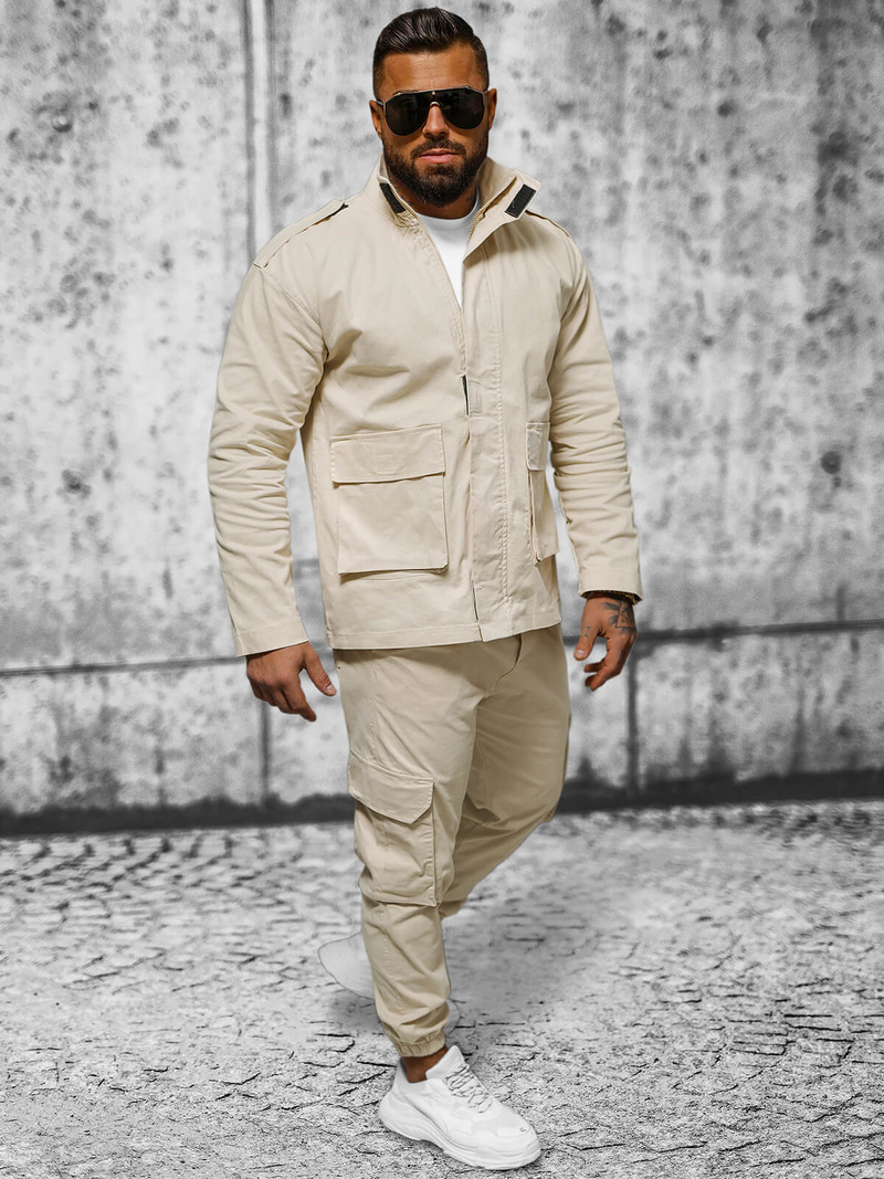 Men's Jacket - Beige OZONEE O/G3035
