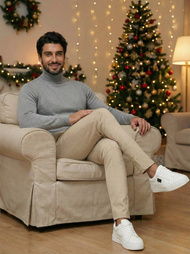 Men's Chino Trousers - Beige OZONEE DJ/5505Z