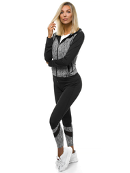 Two-piece tracksuit set Black OZONEE O/8697/1