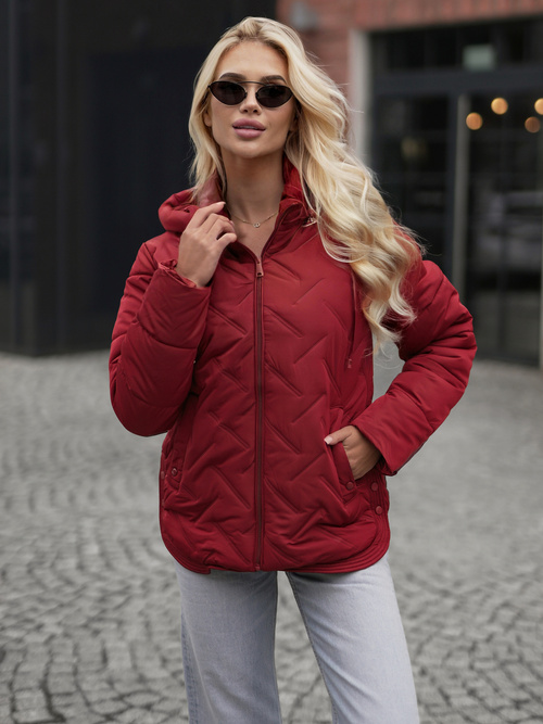 Women's Jacket - Burgundy OZONEE JS/16M9300/06Z