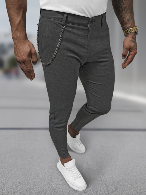 Men's Chinos - Anthracite OZONEE DJ/3300