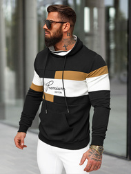 Men's Sweatshirt - Black OZONEE O/B7524Z