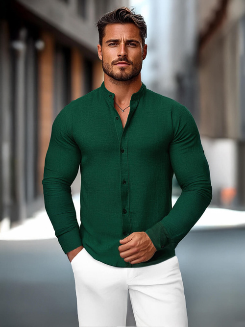 Men's Shirt - Green OZONEE O/V78Z