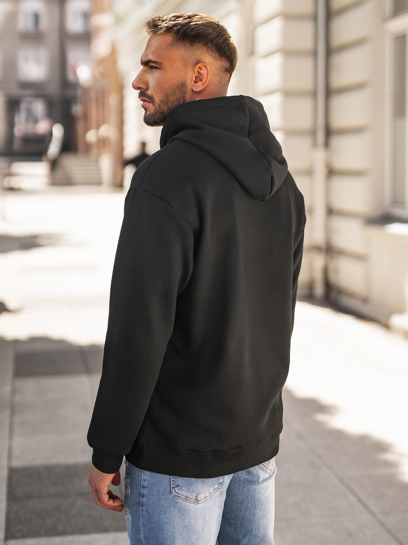 Men's Hoodie - Black OZONEE JS/65B3910/3