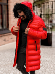 Men's Winter Jacket - Red OZONEE O/M801Z