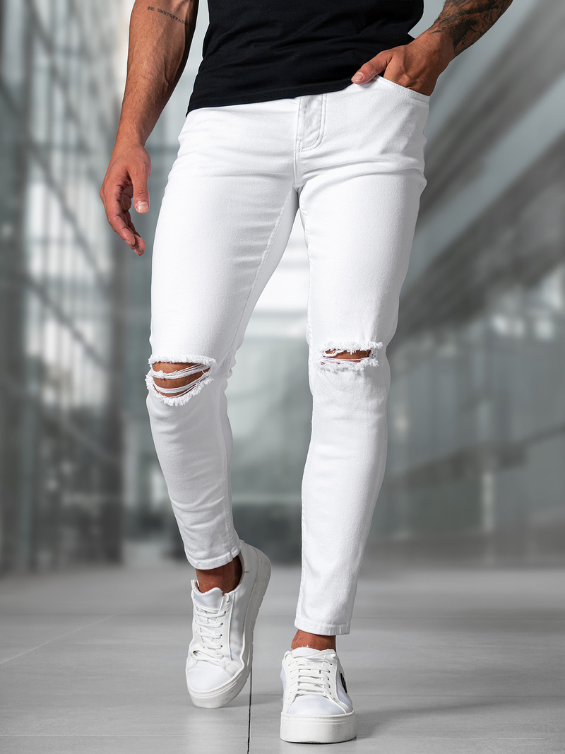 Men's Jeans - White OZONEE E/5391/01Z