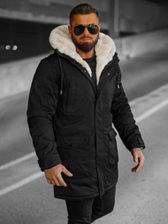 Men's Winter Jacket - Black OZONEE JS/5M120/392Z