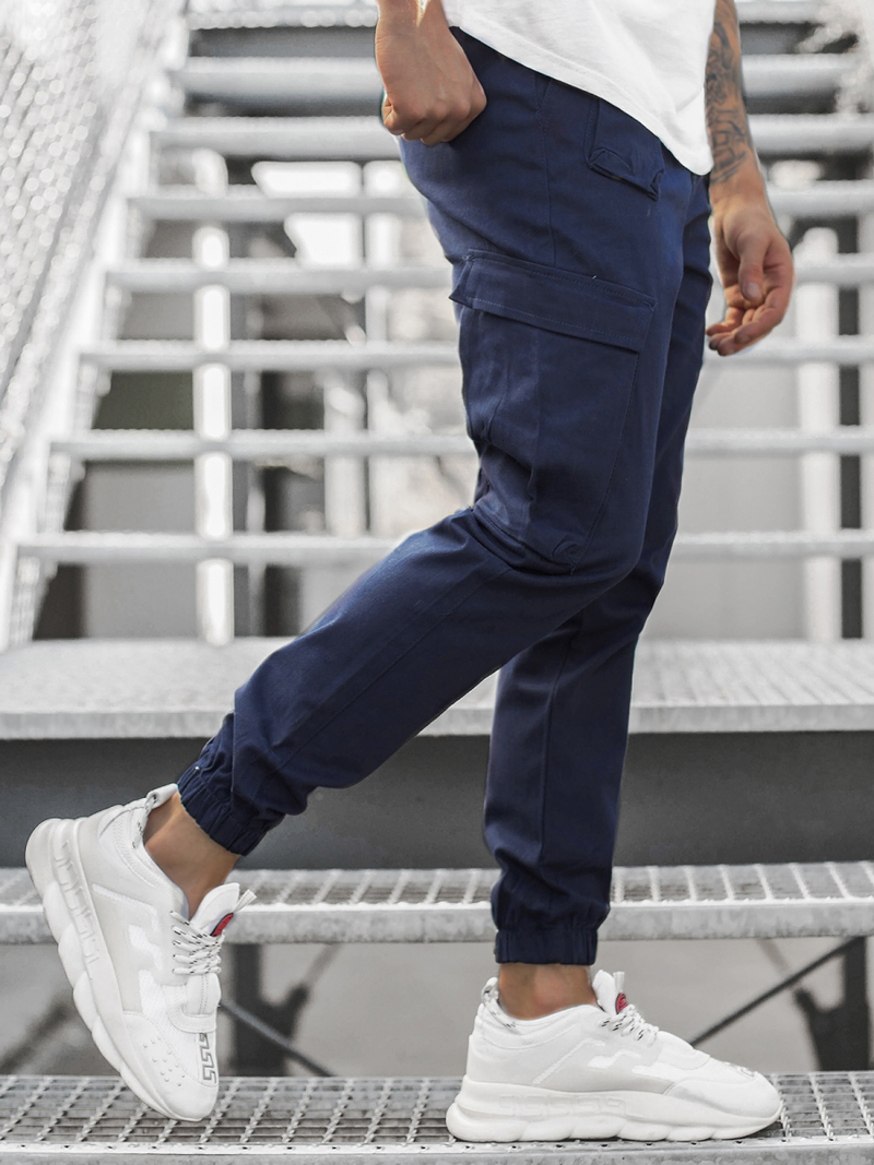 Men's Joggers - Navy blue OZONEE MACH/5012