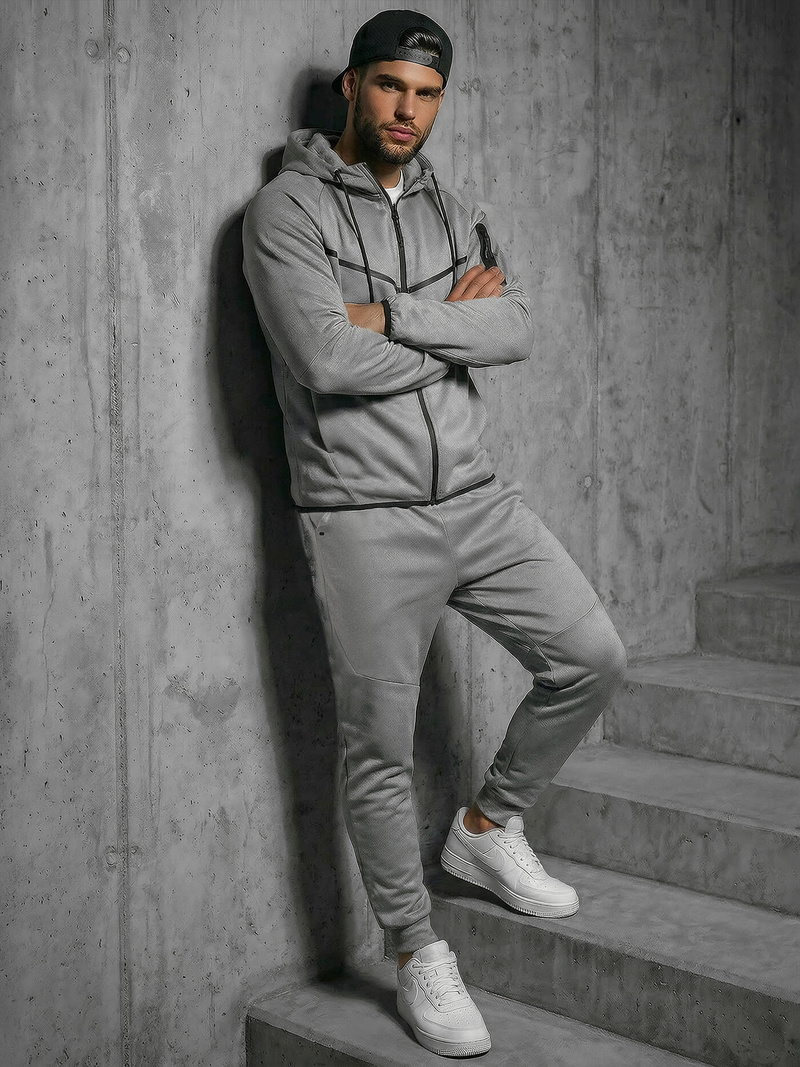 Men's Tracksuit - Grey OZONEE JS/8C1966/2
